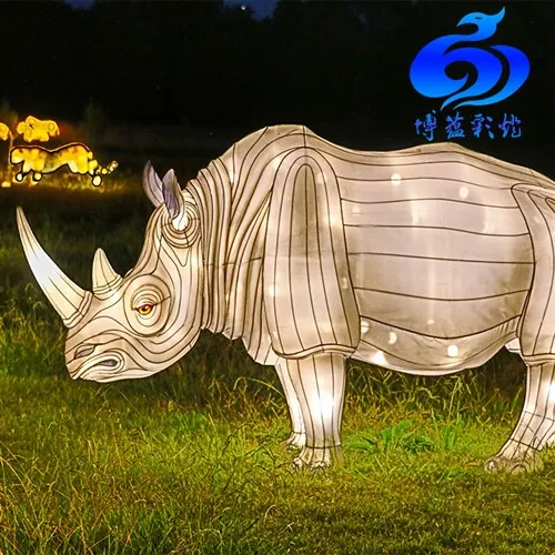 축제 장식 전기 중국 실크 동물 랜턴